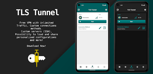 TLS Tunnel – VPN غير محدود background